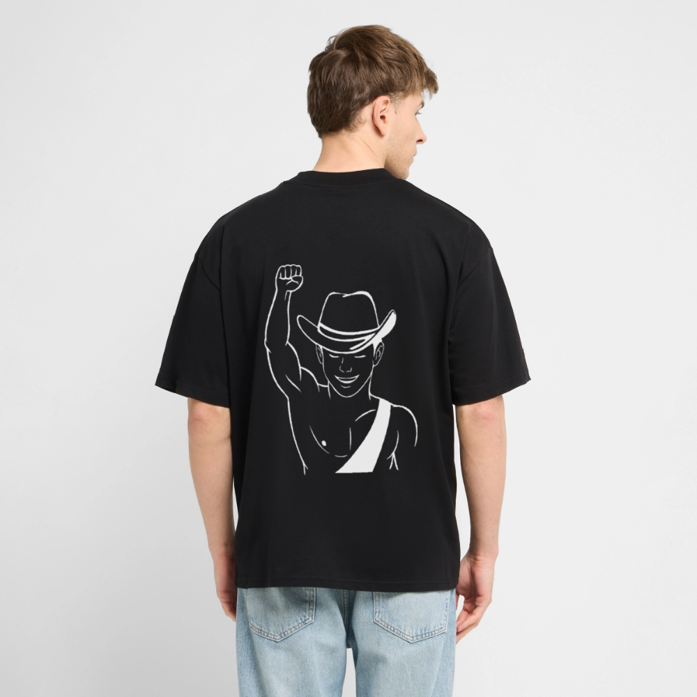 Lil Berlin Oversized T-Shirt - Signature Cowboy - Schwarz