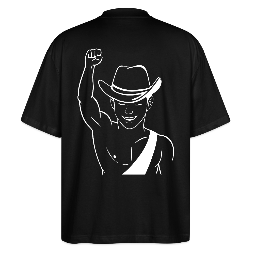 Lil Berlin Oversized T-Shirt - Signature Cowboy - Schwarz