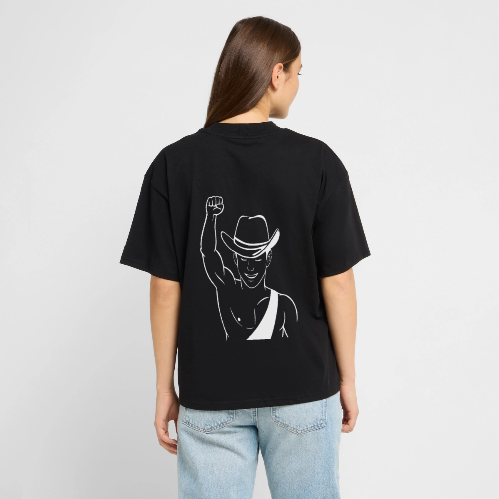 Lil Berlin Oversized T-Shirt - Signature Cowboy - Schwarz